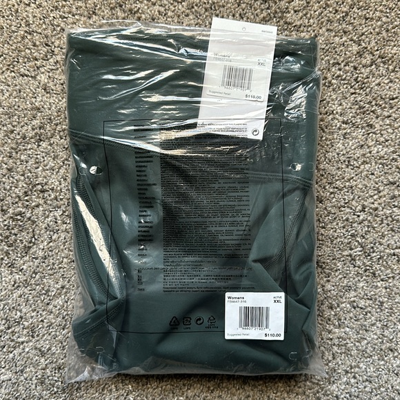 NWT Jordan Sport Tight Fit Tech Leggings XXL Midnight Green/Sky J Teal/Black - Picture 10 of 10